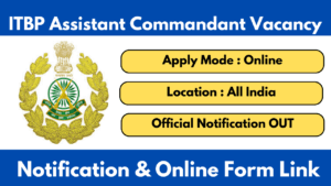 ITBP Assistant Commandant Telecom Recruitment 2025 Notification and Apply Online Form