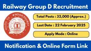 Railway Group D Recruitment 2025 Official Notification And Apply Online Form