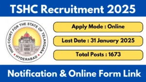 Telangana High Court Recruitment 2025 Notification OUT For Various Post Apply Online
