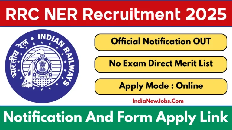 RRC NER Apprentice Recruitment 2025