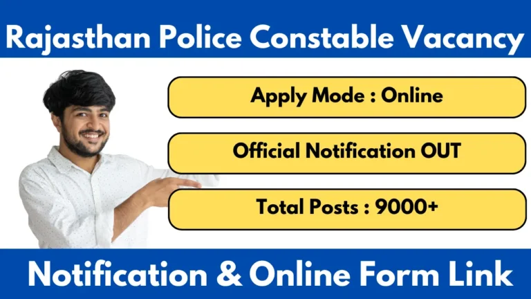 Rajasthan Police Constable Vacancy 2025
