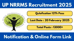 UP NRRMS Recruitment 2025 Notification And Apply Online Form