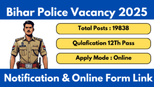 Bihar Police Vacancy 2025