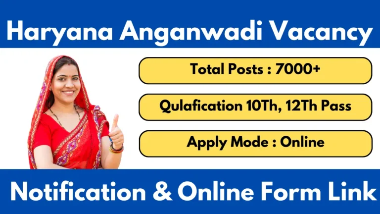 Haryana Anganwadi Vacancy 2025