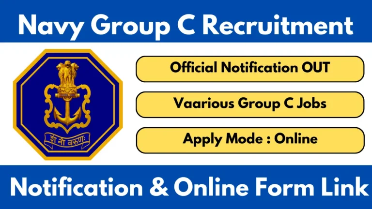 Navy Group C Recruitment 2025 [327 Post] Notification Out, Apply Online Form