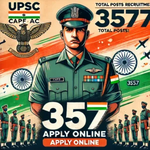 UPSC CAPF AC Recruitment 2025