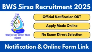 BWS Sirsa Apprentice 2025