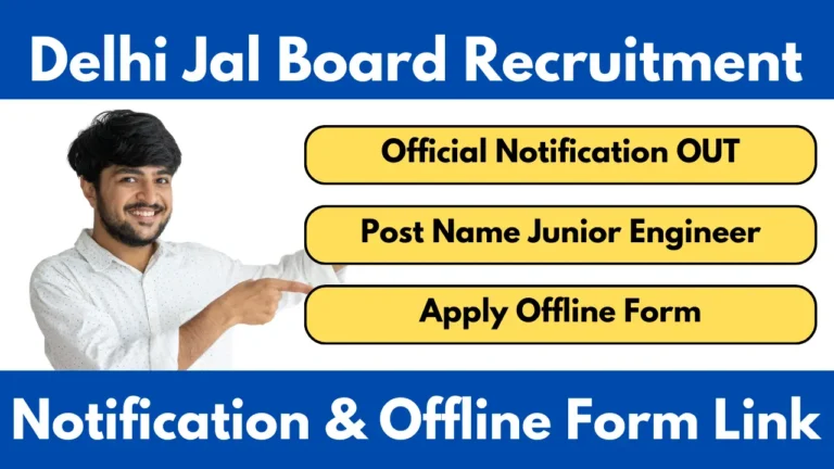 Delhi Jal Board JE Vacancy 2025