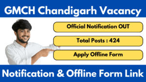 GMCH Chandigarh Recruitment 2025 Nursing Officer Notification Released and Apply Online