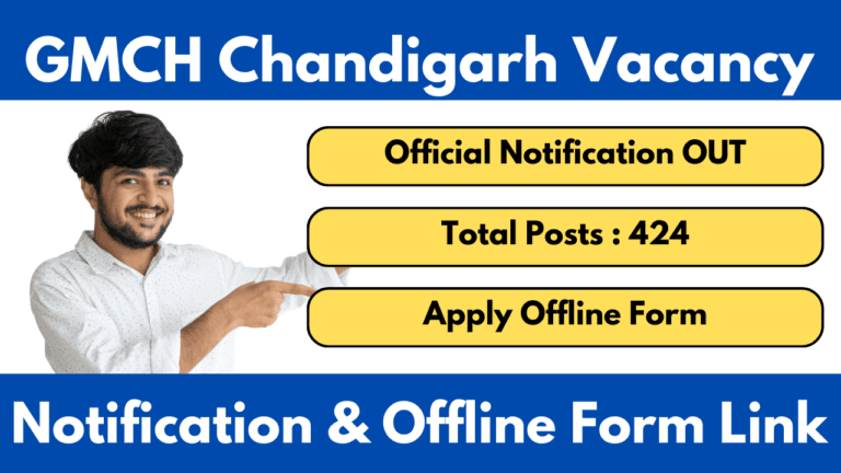 GMCH Chandigarh Recruitment 2025 Nursing Officer Notification Released and Apply Online