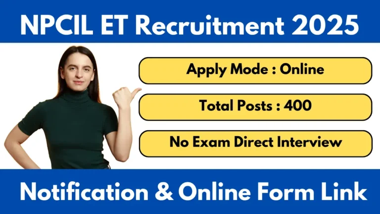 NPCIL Executive Trainees Recruitment 2025