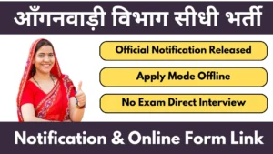 Rajasthan Anganwadi Vacancy 2025 Notification And Application Form