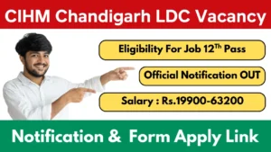 CIHM Chandigarh LDC Vacancy 2025