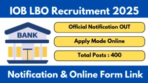 Indian Overseas Bank LBO Recruitment 2025