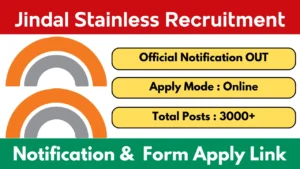 Jindal Stainless Recruitment 2026 Notification And Apply Online Form