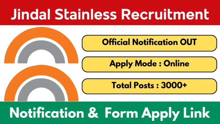 Jindal Stainless Recruitment 2026 Notification And Apply Online Form