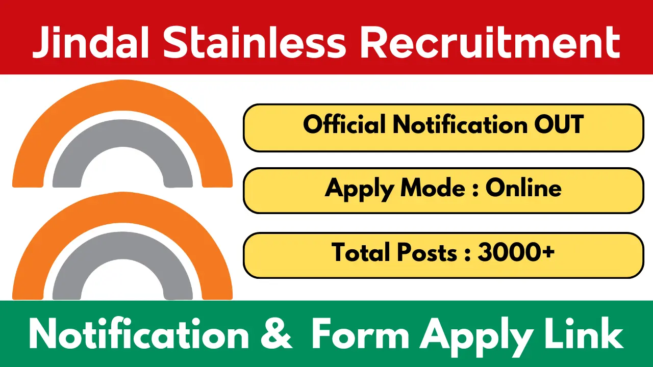 Jindal Stainless Recruitment 2025
