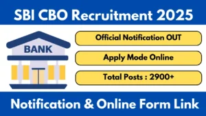 SBI Bank CBO Recruitment 2025