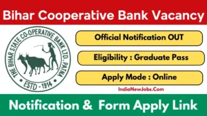 Bihar Cooperative Bank Recruitment 2025 Clerk 257 Post Notification OUT Apply Online