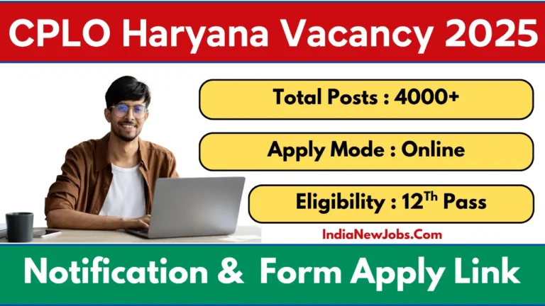 CPLO Haryana Vacancy 2025