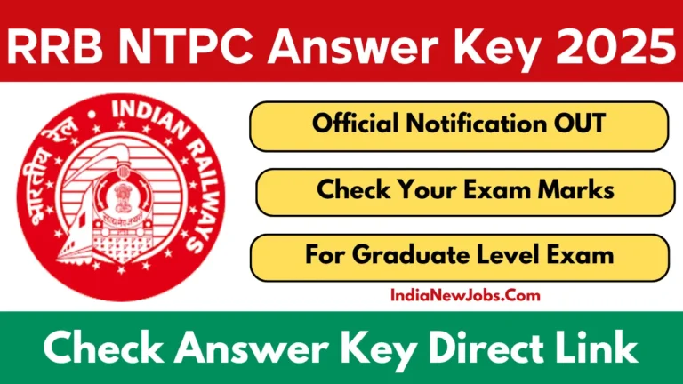 RRB NTPC Answer Key 2025