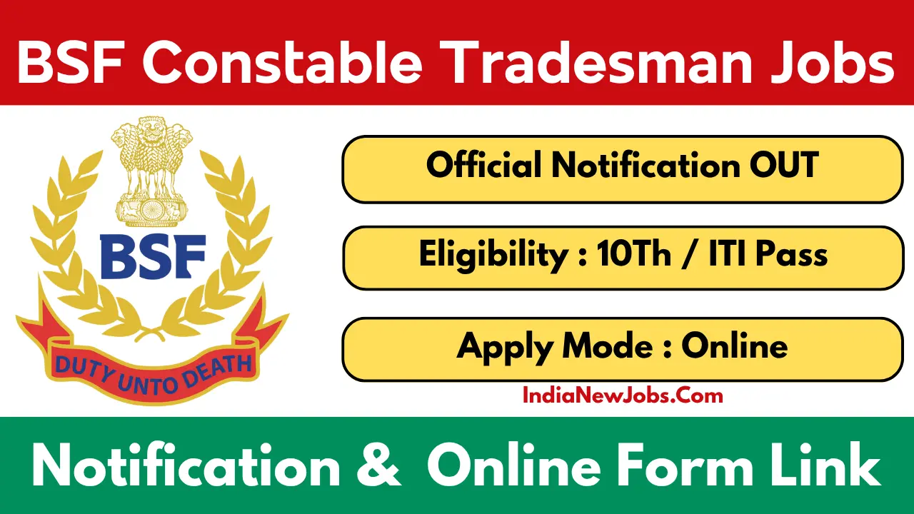 BSF Constable Tradesmen Recruitment 2025