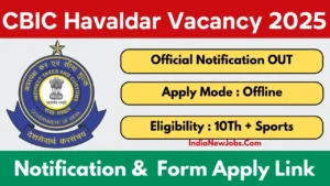 CBIC Havaldar Recruitment 2025
