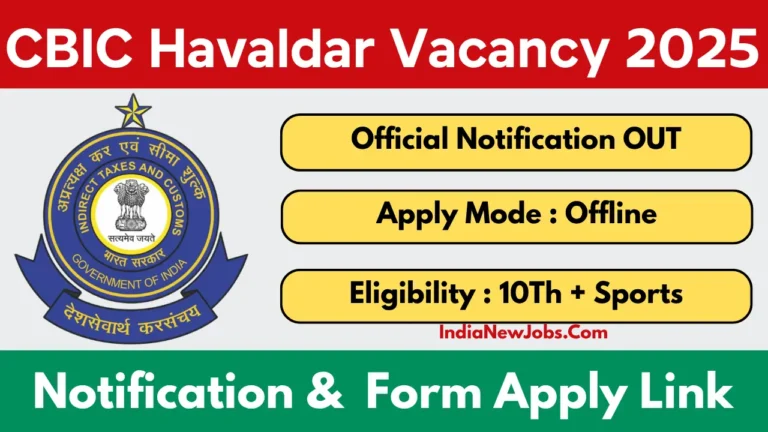 CBIC Havaldar Recruitment 2025