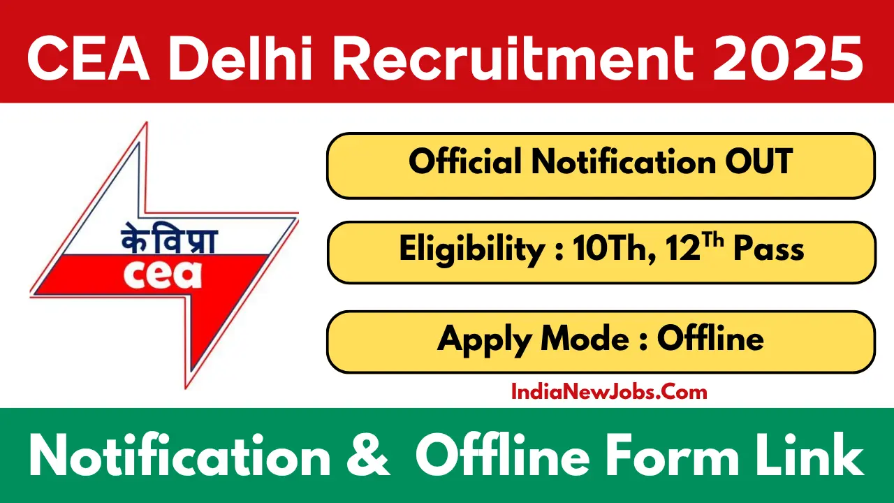 CEA Delhi Recruitment 2025
