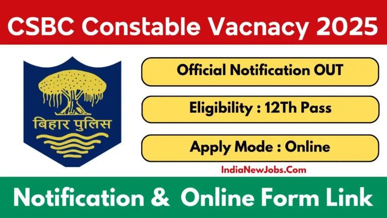 CSBC Bihar Police Driver Recruitment 2025