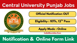 Central University Punjab Vacancy 2025