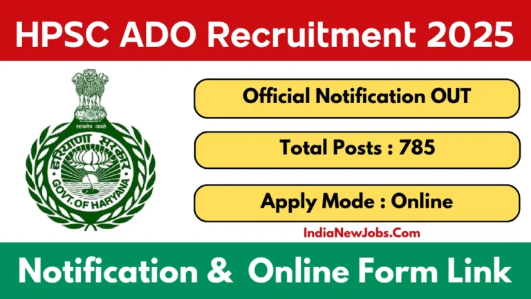 HPSC ADO Recruitment 2025