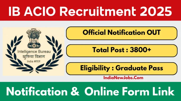 IB ACIO Recruitment 2025