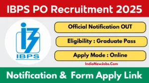 IBPS PO Recruitment 2025 Notification OUT for 5208 Posts Apply Online