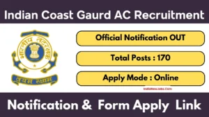 ICG Assistant Commandant Recruitment 2025