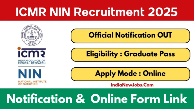 ICMR NIN Recruitment 2025