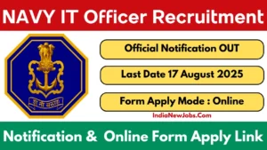 NAVY IT Officer recruitment 2025