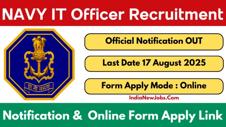 NAVY IT Officer recruitment 2025