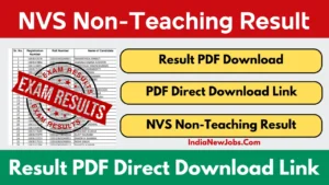 NVS Non-Teaching Result 2025