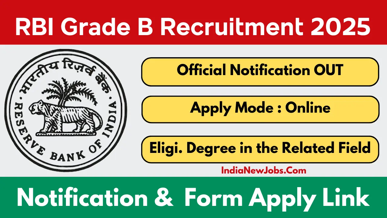 RBI Grade B Notification 2025 OUT Apply Online Start