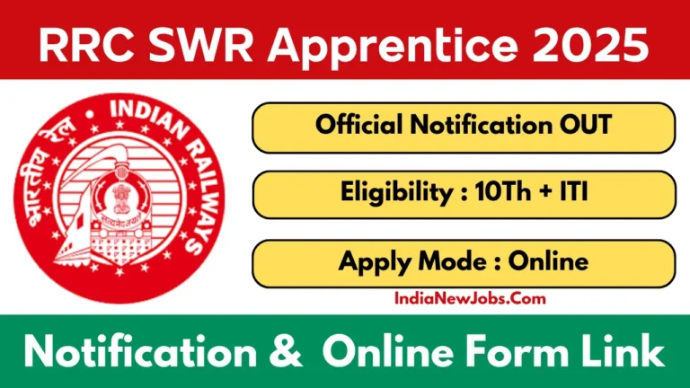 RRC SWR Apprentice Vacancy 2025