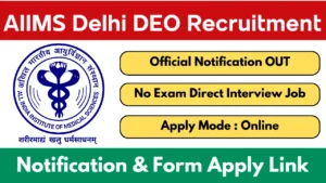 AIIMS Delhi DEO Recruitment 2025