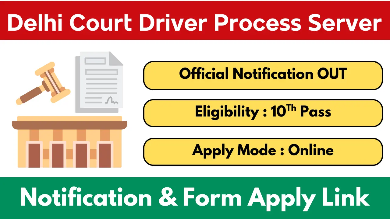 Delhi High Court Driver Process Server Vacancy 2025