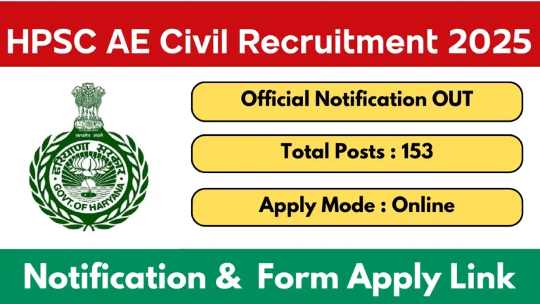 HPSC AE Civil Recruitment 2025