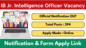IB Junior Intelligence Officer Grade II Recruitment 2025