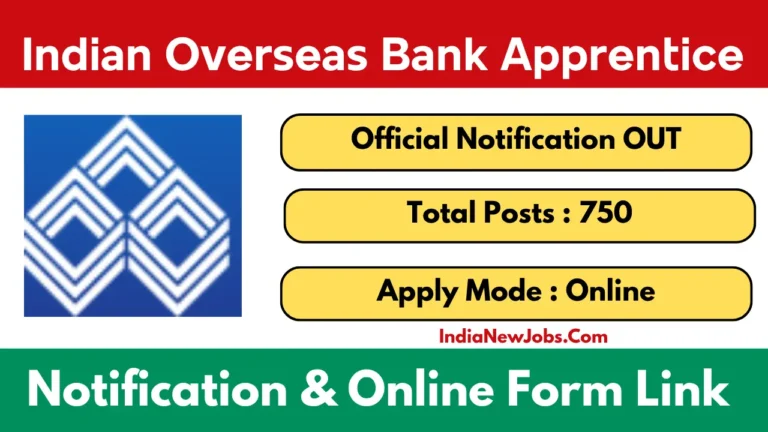 Indian Overseas Bank Apprentice Recruitment 2025