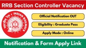 RRB Section Controller Recruitment 2025