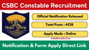Bihar CSBC Constable Recruitment 2025