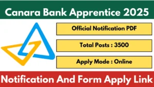 Canara Bank Apprentice Recruitment 2025