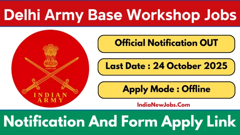 Delhi 505 Army Base Workshop Delhi Cantt Vacancy 2025